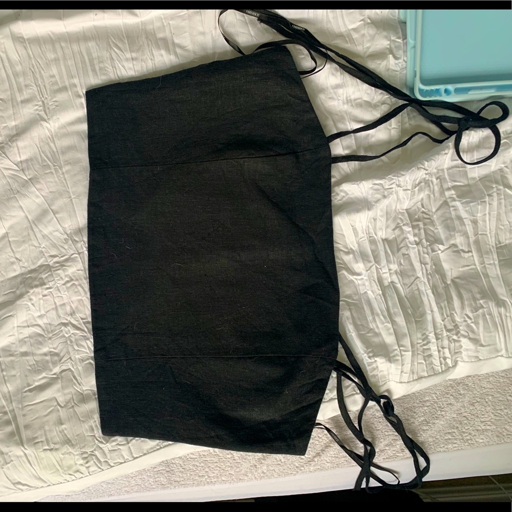 Forever 21 black top. Matches with skirt listed